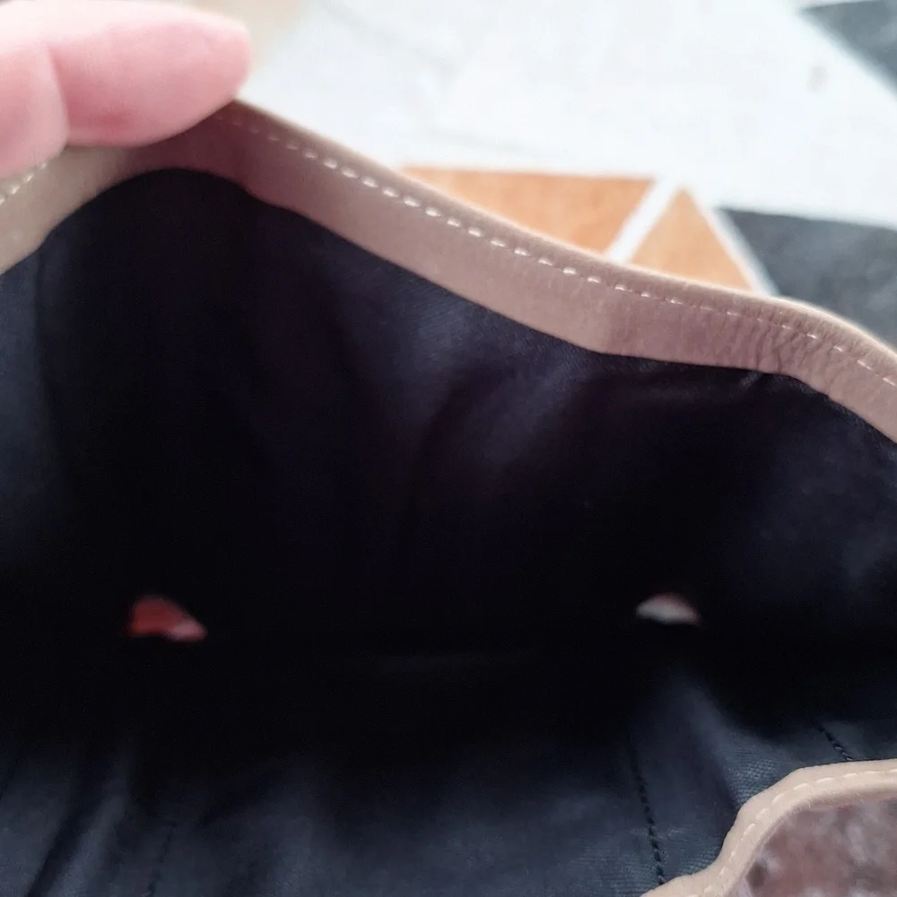Brown Genuine Leather Trifold Wallet with Deer Embossing